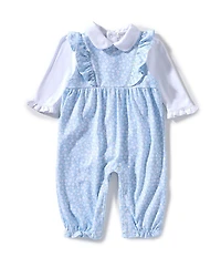 Kissy Kissy Baby Girls Sleeveless Fall Bloom Coverall & Long-Sleeve Bodysuit Set