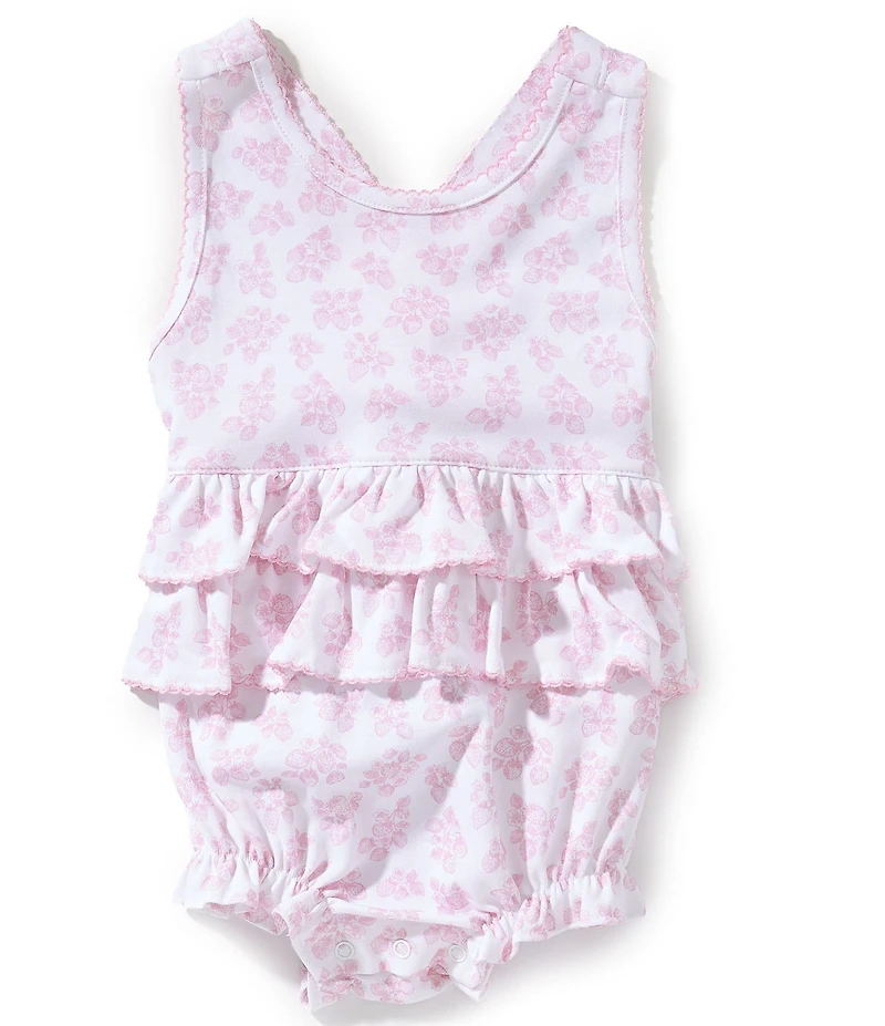 Kissy Kissy Baby Girls Sleeveless Strawberry-Printed Romper