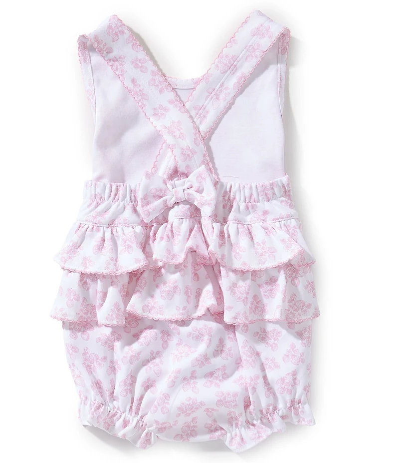 Kissy Kissy Baby Girls Sleeveless Strawberry-Printed Romper