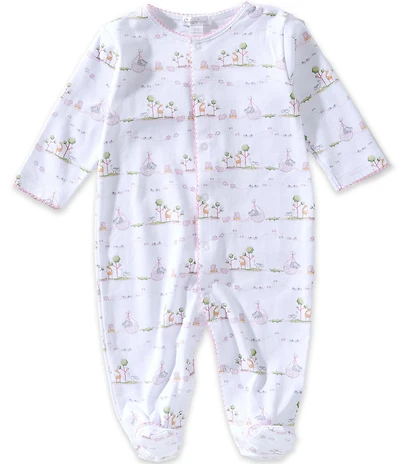 Kissy Kissy Baby Pima Cotton Long Sleeve Noah's Print Footed Coverall