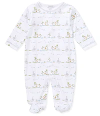 Kissy Kissy Baby Pima Cotton Long Sleeve Noah's Print Footed Coverall