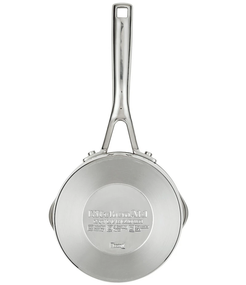 KitchenAid 3-Ply Base Pour Spout Sauce Pan, 1.5 Qt.