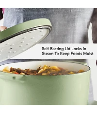 Kitchenaid 6-Quart Round Enameled Cast Iron Dutch Oven with Stainless Steel Knob