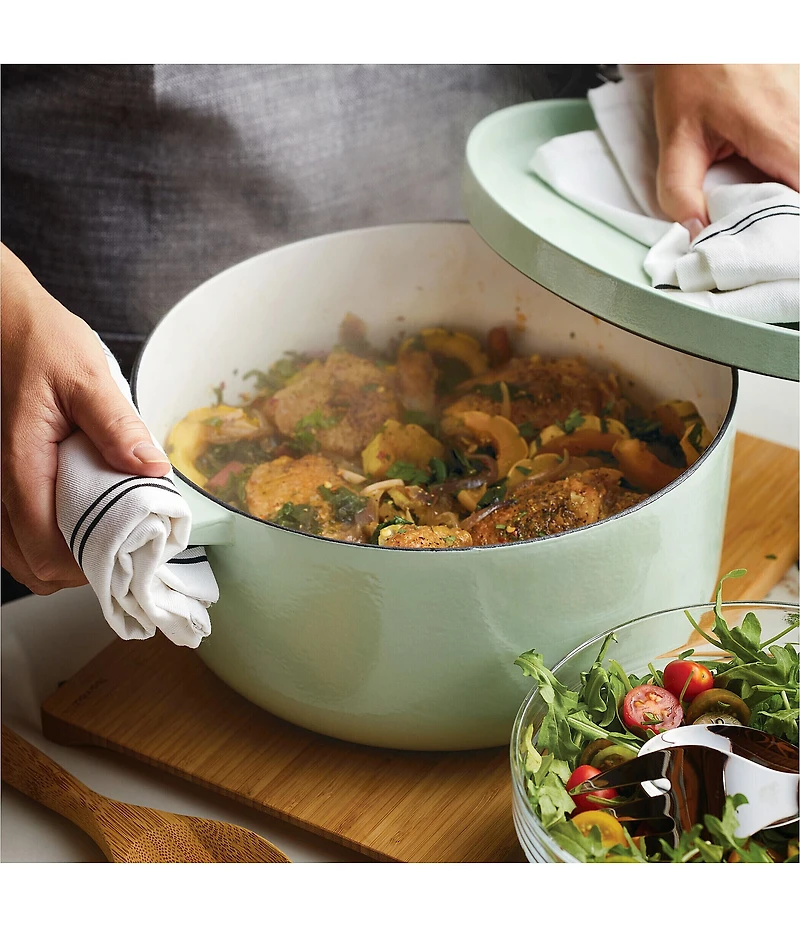 Kitchenaid 6-Quart Round Enameled Cast Iron Dutch Oven with Stainless Steel Knob