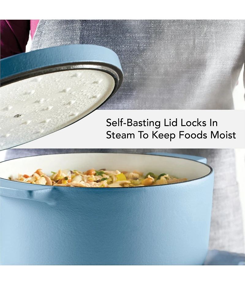 Kitchenaid 6-Quart Round Enameled Cast Iron Dutch Oven with Stainless Steel Knob