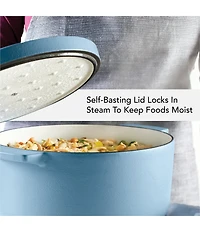 Kitchenaid 6-Quart Round Enameled Cast Iron Dutch Oven with Stainless Steel Knob