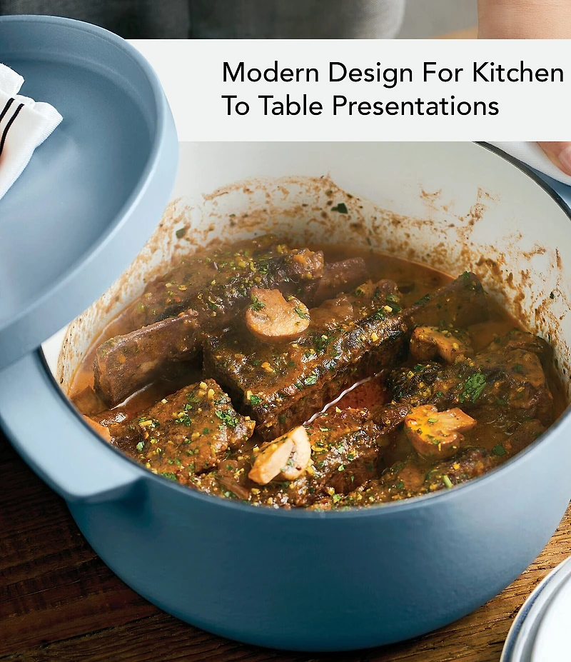 Kitchenaid 6-Quart Round Enameled Cast Iron Dutch Oven with Stainless Steel Knob