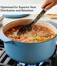 Kitchenaid 6-Quart Round Enameled Cast Iron Dutch Oven with Stainless Steel Knob