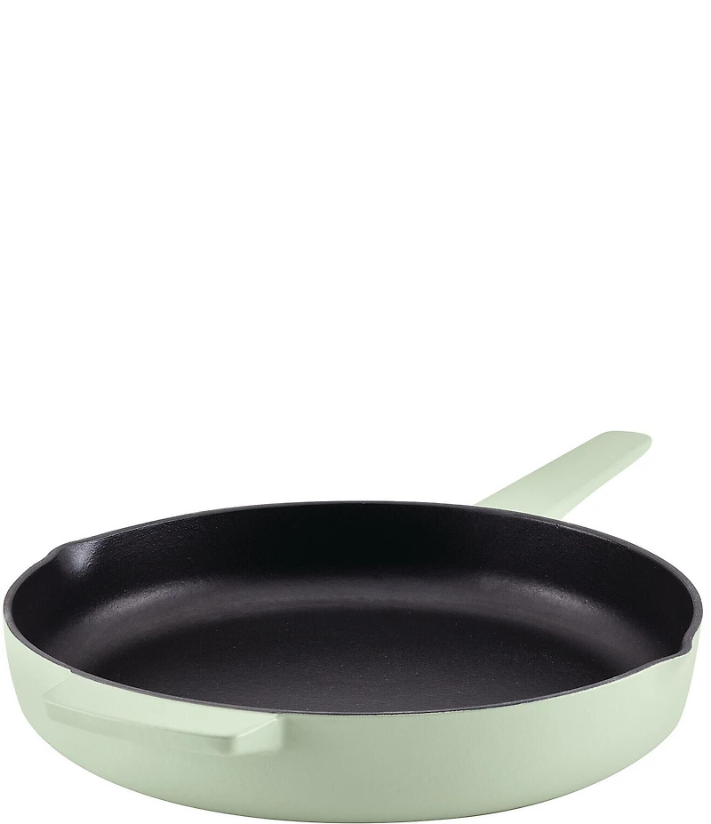 Kitchenaid Enameled Cast Iron Induction Skillet with Helper Handle and Pour Spouts, 12-Inch