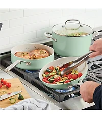 KitchenAid Hard Anodized Ceramic Nonstick 10-Piece Cookware Pots and Pans Set