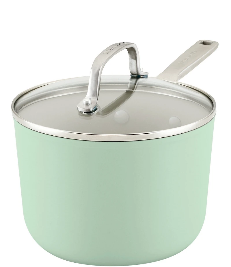 KitchenAid Hard Anodized Ceramic Nonstick Cookware Sauce Pan, 3-Quart