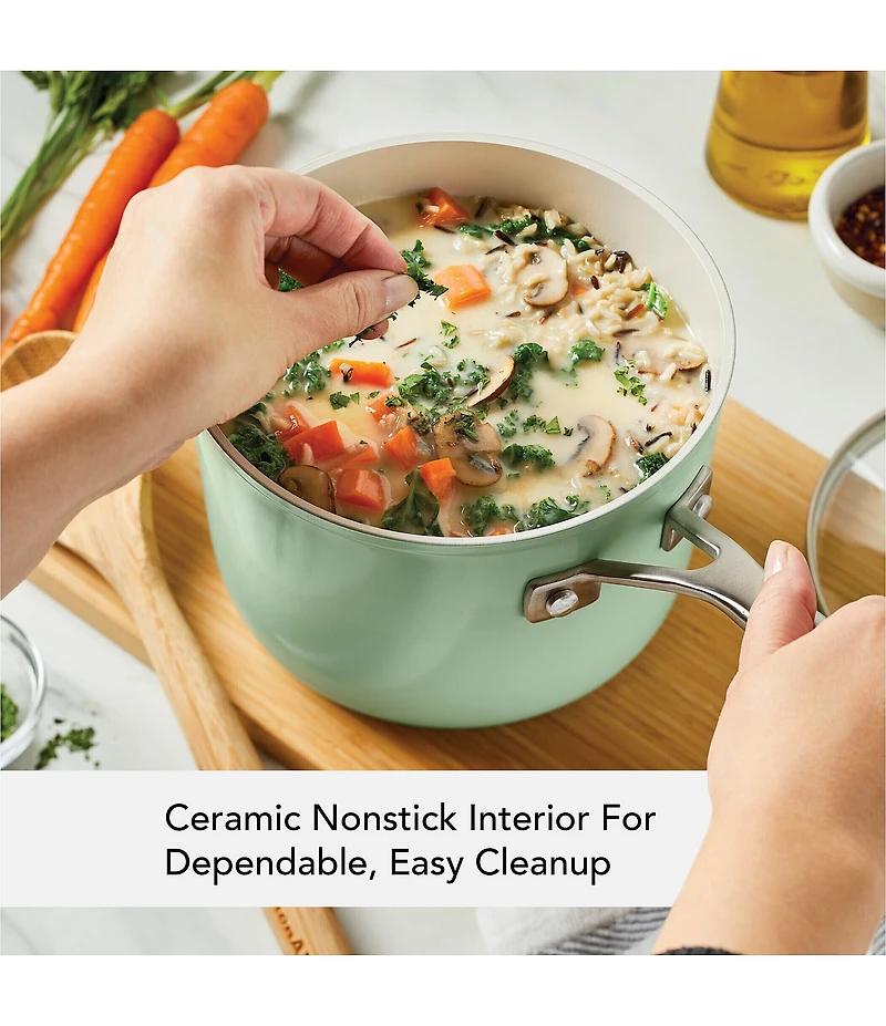 KitchenAid Hard Anodized Ceramic Nonstick Cookware Sauce Pan, 3-Quart