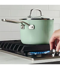KitchenAid Hard Anodized Ceramic Nonstick Cookware Sauce Pan, 3-Quart