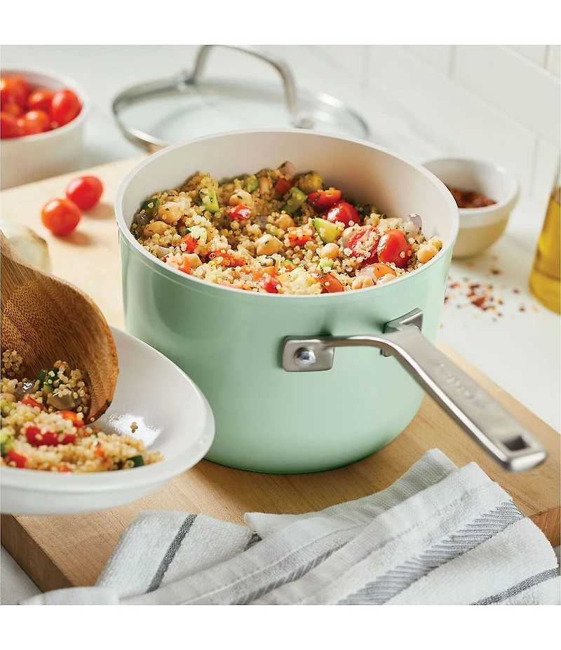 KitchenAid Hard Anodized Ceramic Nonstick Cookware Sauce Pan, 3-Quart