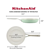 KitchenAid Hard Anodized Ceramic Nonstick Frying Pan, 10-Inch