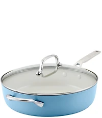 Kitchenaid Hard Anodized Ceramic Nonstick Saute Pan with Lid, 5-Quart