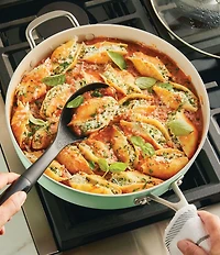 Kitchenaid Hard Anodized Ceramic Nonstick Saute Pan with Lid, 5-Quart