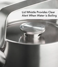 KitchenAid Stainless Steel Whistling Induction Teakettle, 1.9-Quart