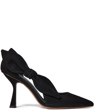 klate spade new york Bunnie Suede Side Bow Dress Pumps