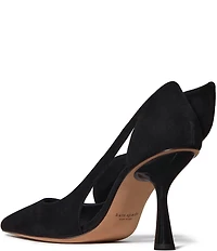klate spade new york Bunnie Suede Side Bow Dress Pumps