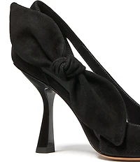 klate spade new york Bunnie Suede Side Bow Dress Pumps