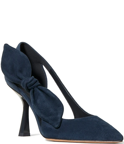 klate spade new york Bunnie Suede Side Bow Dress Pumps