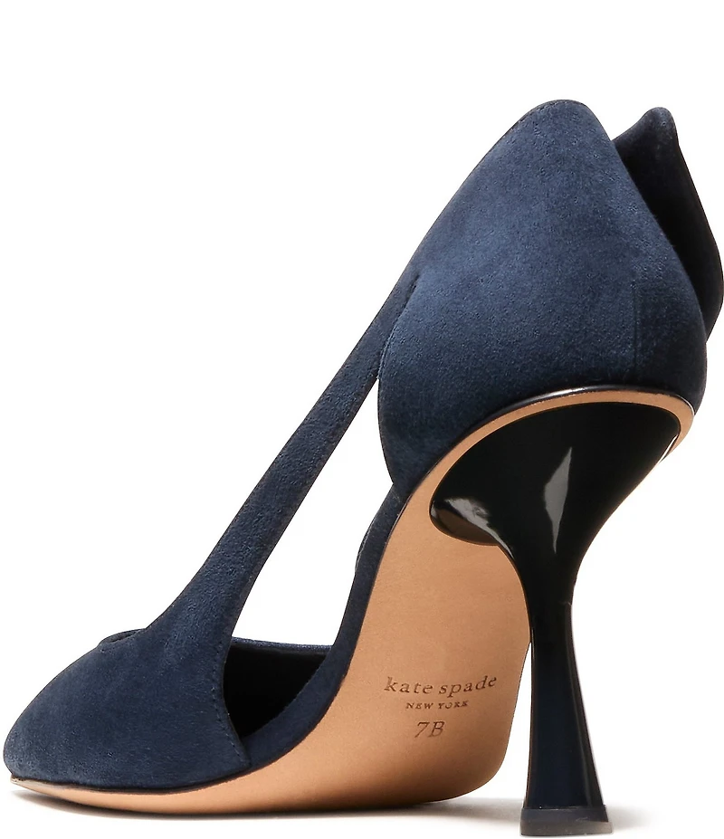 klate spade new york Bunnie Suede Side Bow Dress Pumps