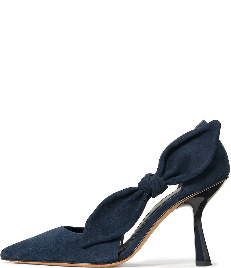 klate spade new york Bunnie Suede Side Bow Dress Pumps