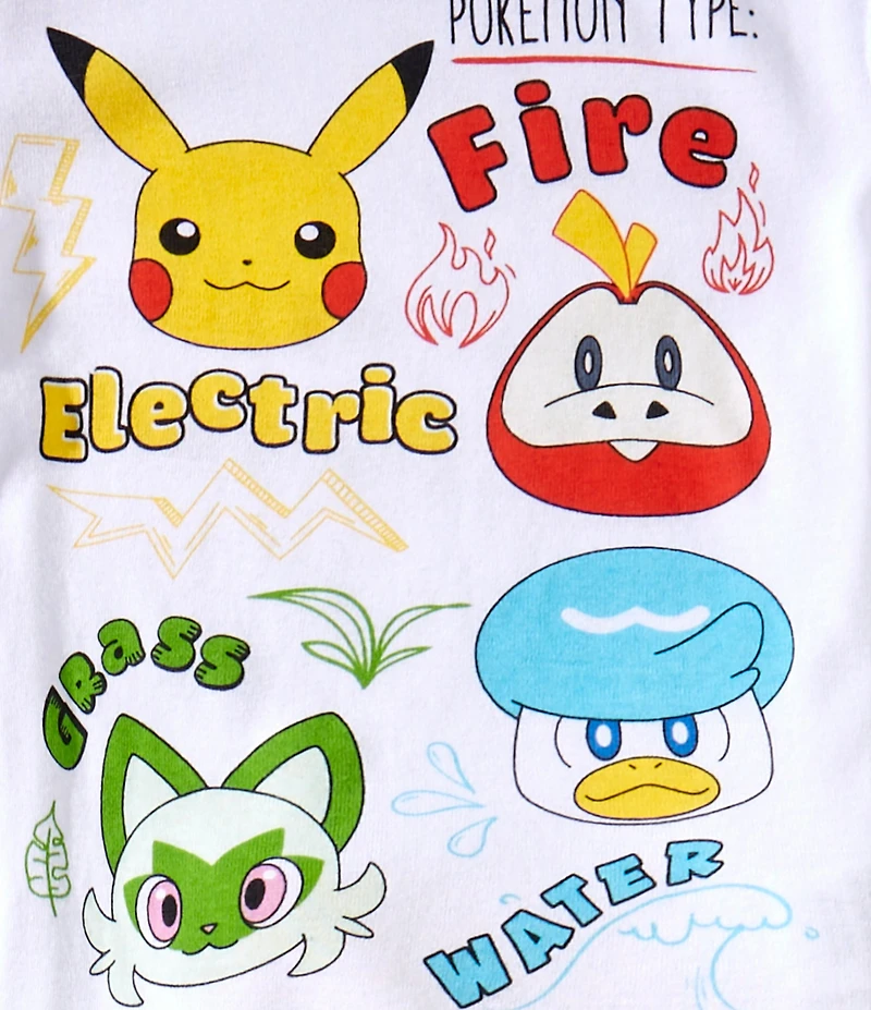 Komar Kids Little/Big Boys Pokemon 4-Piece Pajama Set
