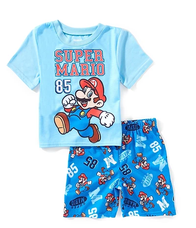 Komar Kids Little/Big Boys Super Mario 85 2-Piece Pajama Set