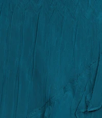 Komarov Chiffon Charmeuse Scoop Neck Sleeveless Ruffle Accordion Pleating Midi Dress