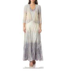 Komarov Maxi Ombre Jacket Dress