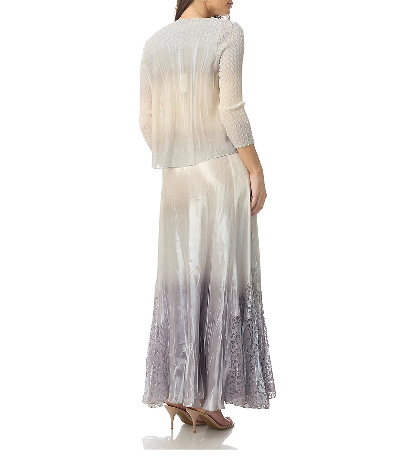 Komarov Maxi Ombre Jacket Dress
