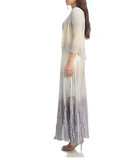 Komarov Maxi Ombre Jacket Dress
