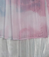 Komarov Two Piece Chiffon Charmeuse Floral Sheath Pleated 3/4 Sleeve Sheath Jacket Dress