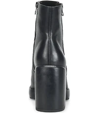 Kork-Ease Aime Leather Platform Block Heel Booties