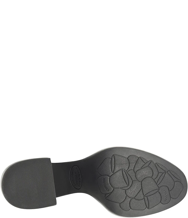 Kork-Ease Aime Leather Platform Block Heel Booties