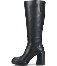 Kork-Ease Anny Leather Block Heel Platform Tall Boots