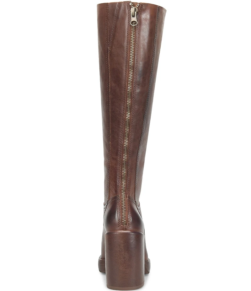Kork-Ease Anny Leather Block Heel Platform Tall Boots