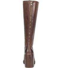 Kork-Ease Anny Leather Block Heel Platform Tall Boots