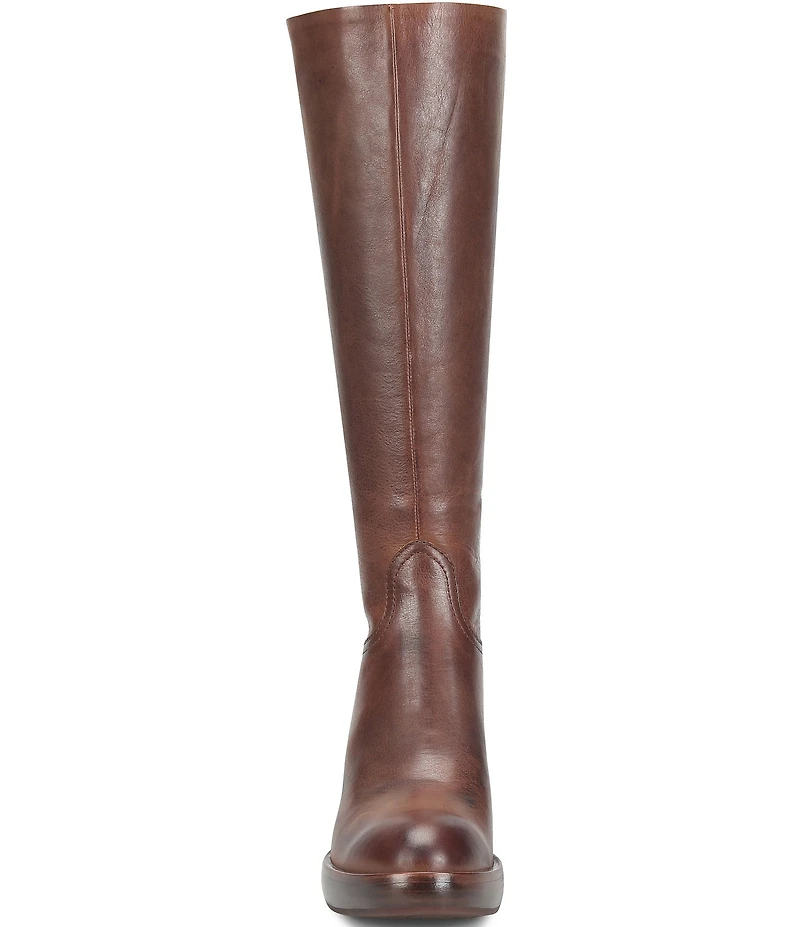 Kork-Ease Anny Leather Block Heel Platform Tall Boots