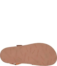 Kork-Ease Anya Leather Toe Loop Ankle Wrap Footbed Sandals