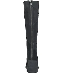 Kork-Ease Asbee Leather and Suede Patchwork Tall Boots