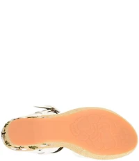 Kork-Ease Ava 2.0 Flower Leather Platform Wedge Sandals