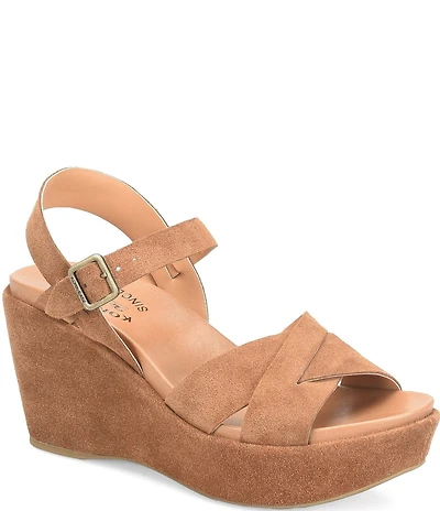 Kork-Ease Ava 2.0 Suede Wedge Platform Sandals
