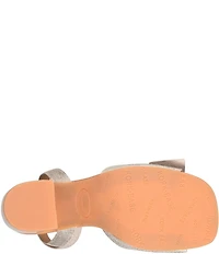 Kork-Ease Brooke Leather Bow Ankle Wrap Block Heel Sandals