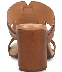 Kork-Ease Brynn Leather Block Heel Slide Sandals