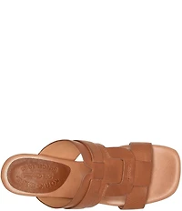 Kork-Ease Brynn Leather Block Heel Slide Sandals