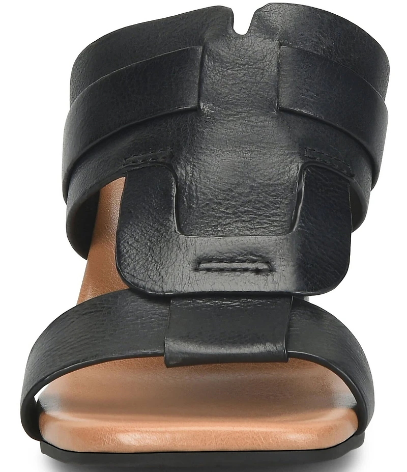 Kork-Ease Brynn Leather Block Heel Slide Sandals