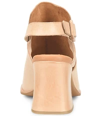 Kork-Ease Cline Leather Slingback Block Heel Sandals